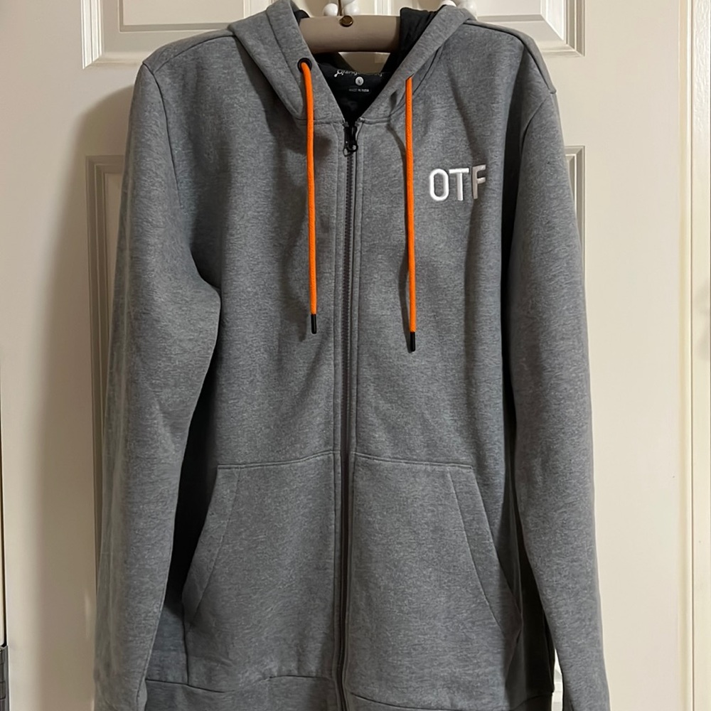 Mens Large OTF Zip-Up Hoodie
